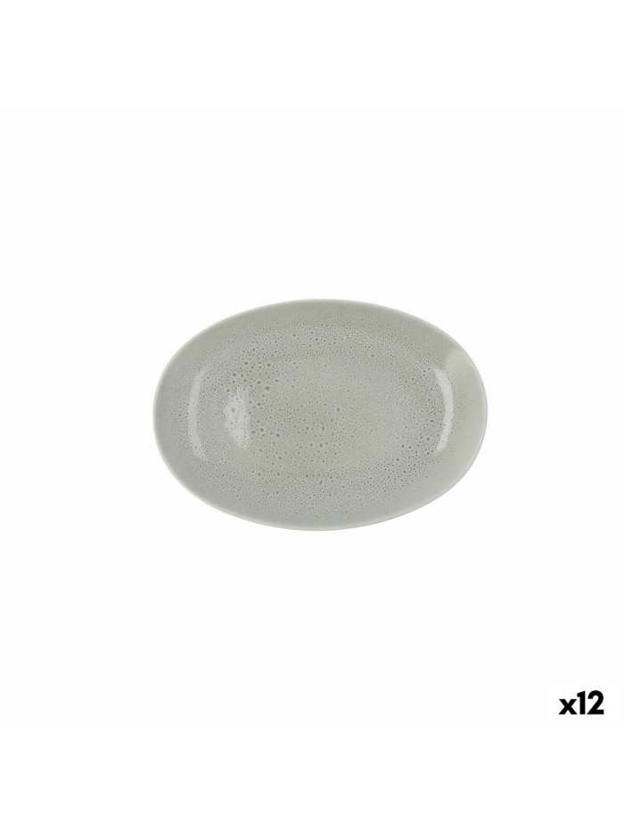 Plateau apéritif Ariane Porous Céramique Vert Ø 26 cm (12 Unités)