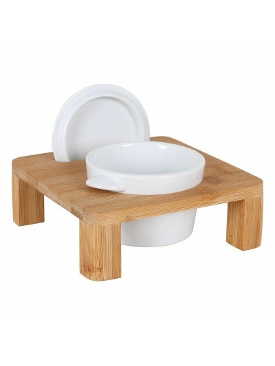 Soporte Inde Cazuela Bambú Porcelana 17 x 17 x 6 cm