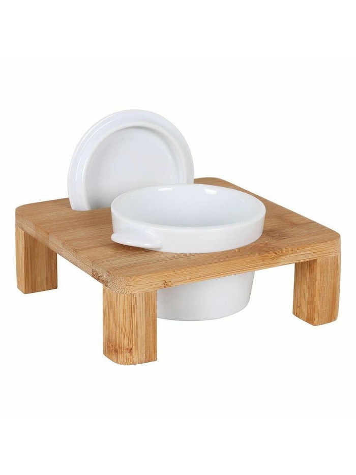 Soporte Inde Cazuela Bambú Porcelana 17 x 17 x 6 cm