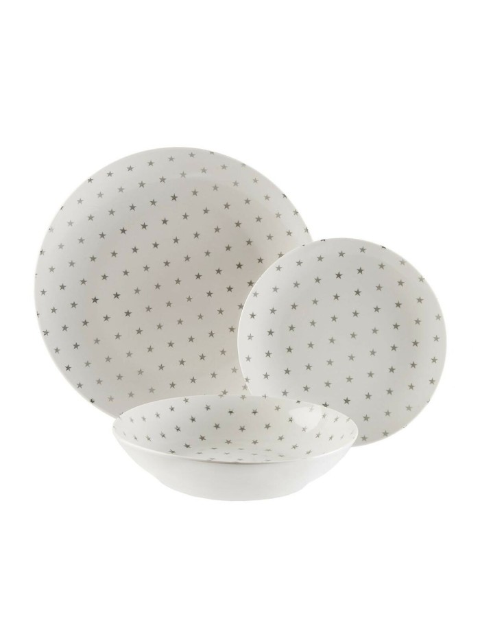 Service de Vaisselle Versa Stary Porcelaine 18 Pièces