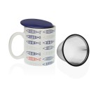 Cup with Tea Filter Versa Fish Porcelain Stoneware