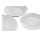 Set de Vajilla DKD Home Decor Porcelana Azul Rosa Blanco 27 x 27 x 3 cm 18 Piezas