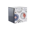 Set de Vajilla DKD Home Decor Porcelana Azul Rosa Blanco 27 x 27 x 3 cm 18 Piezas