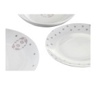 Dinnerware Set DKD Home Decor Porcelain Pink White 27 x 27 x 3 cm 18 Pieces