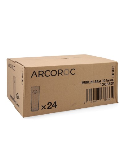 Set de Verres Arcoroc Tubo Transparent verre 300 ml Tube (24 Unités)