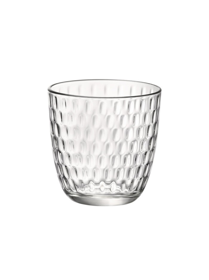 Set of glasses Bormioli Rocco Slot Transparent Glass With relief 290 ml 6 Units