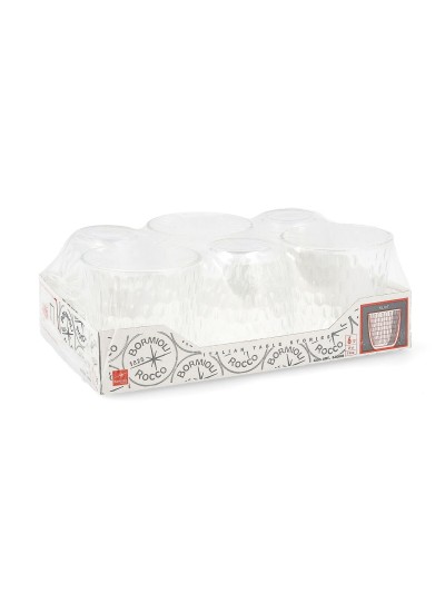 Set de Vasos Bormioli Rocco Slot Transparente Vidrio Con relieve 290 ml 6 Unidades