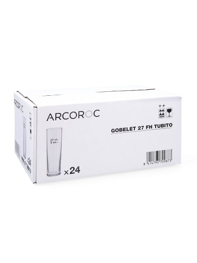 Set de Verres Arcoroc Tubito Transparent verre 270 ml Tube 24 Unités