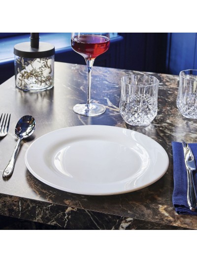 Plate set Arcoroc Intensity White 6 Units Glass 25,5 cm