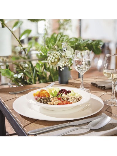 Plate set Arcoroc Intensity White 6 Units Glass 22 cm