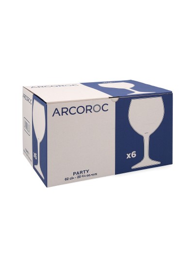 Set de Copas Arcoroc Party 6 Unidades Transparente Vidrio 620 ml