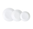 Dinnerware Set Luminarc Zelie White Glass 18 Pieces