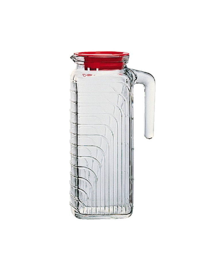 Jarra con Tapa y Dosificador Bormioli Rocco Gelo Transparente Vidrio 1,2 L