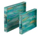 Bandeja 45 x 33 x 4,5 cm Azul DMF (2 Unidades)