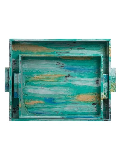 Bandeja 45 x 33 x 4,5 cm Azul DMF (2 Unidades)
