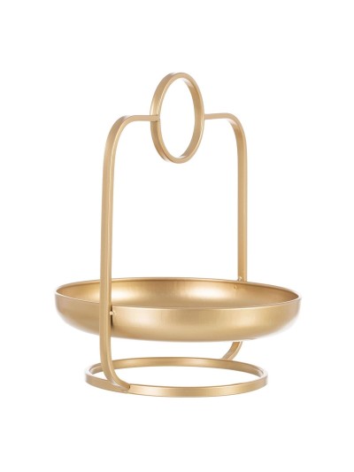 Snack tray 26,5 x 25 x 32,5 cm Golden Metal