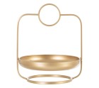 Bandeja de Aperitivos 26,5 x 25 x 32,5 cm Dorado Metal
