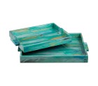 Bandeja 45 x 33 x 4,5 cm Azul DMF (2 Unidades)