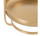 Bandeja de Aperitivos 26,5 x 25 x 32,5 cm Dorado Metal