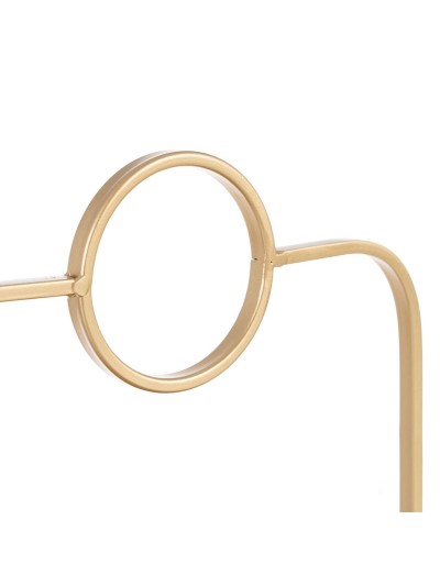 Bandeja de Aperitivos 26,5 x 25 x 32,5 cm Dorado Metal