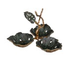 Snack tray 27 x 26 x 20 cm Sheets Metal Copper Green