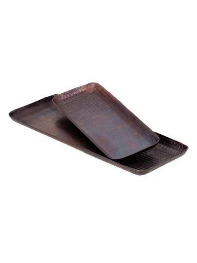 Snack tray 32 x 12 x 2 cm Aluminium Bronze