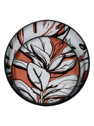 Plateau apéritif Verre Volets 50 x 6 x 50 cm DMF (2 Unités)