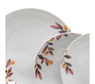 Assiettes Blanc Multicouleur Porcelaine Volets 1 cm 37 x 23 x 30 cm 18 Pièces