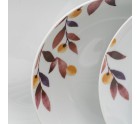 Assiettes Blanc Multicouleur Porcelaine Volets 1 cm 37 x 23 x 30 cm 18 Pièces