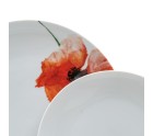 Vajilla Blanco Multicolor Porcelana Amapola 1 cm 37 x 23 x 30 cm 18 Piezas