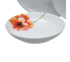 Vajilla Blanco Multicolor Porcelana Amapola 1 cm 37 x 23 x 30 cm 18 Piezas