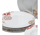 Tableware Burgundy Mustard Porcelain 1 cm 37 x 23 x 30 cm 18 Pieces