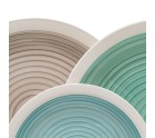 Tableware Blue Green Stoneware 1 cm 37 x 23 x 30 cm 18 Pieces