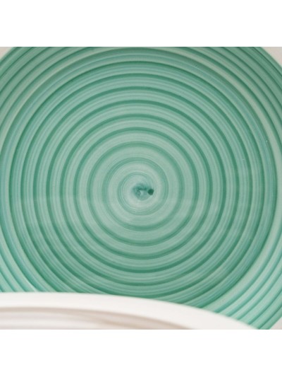 Vajilla Azul Verde Gres 1 cm 37 x 23 x 30 cm 18 Piezas