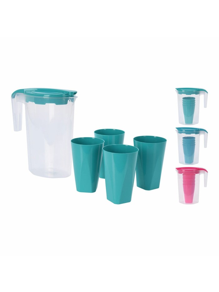 Set de jarra con vasos 350 ml 1,75 L Jarra (5 Piezas)