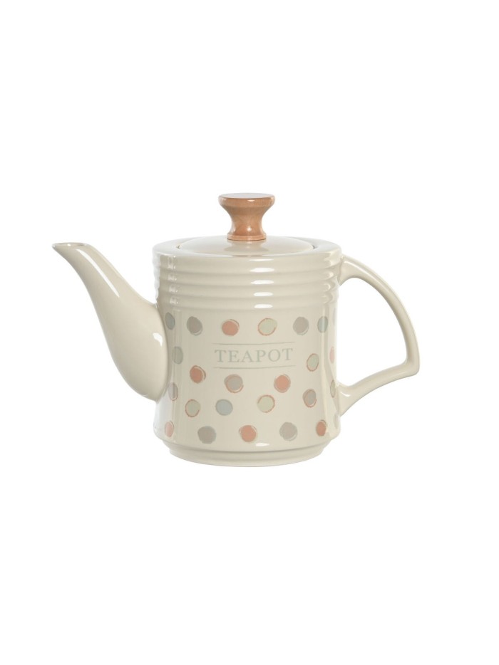 Tetera DKD Home Decor Beige Gres 1 L