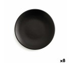 Plato Llano Anaflor Barro Anaflor Negro Barro cocido Ø 29 cm Carne (8 Unidades)