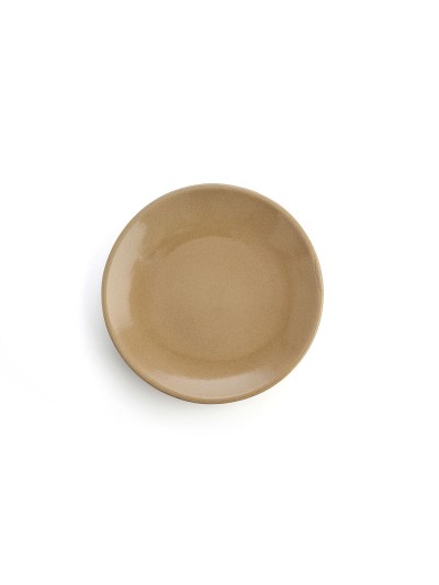 Plato Llano Anaflor Vulcano Carne Barro cocido Beige Ø 29 cm (8 Unidades)