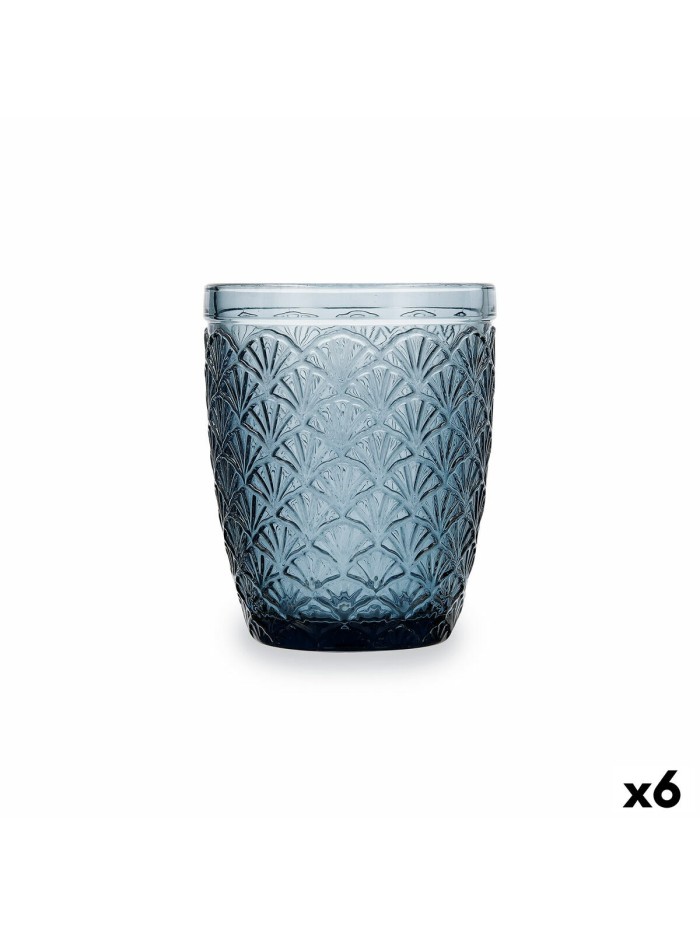Vaso Bidasoa Blue Moon Azul Vidrio 240 ml (6 Unidades)
