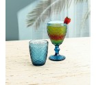 Glass Bidasoa Blue Moon Blue Glass 240 ml (6 Units)