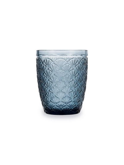 Vaso Bidasoa Blue Moon Azul Vidrio 240 ml (6 Unidades)