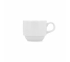 Cup Bidasoa Glacial Coffee Ceramic White 180 ml (6 Units)