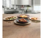 Flat Plate Anaflor Barro Anaflor Black Baked clay Meat (8 Units)