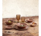 Bowl Bidasoa Gio 15 x 4 cm Ceramic Brown (6 Units)
