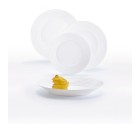 Dinnerware Set Luminarc Harena White Glass 18 Pieces