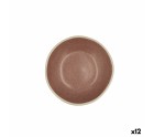 Bol Bidasoa Gio Cerámica Marrón 12 x 3 cm (12 Unidades)