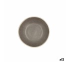 Bol Bidasoa Gio Céramique Gris 12 x 3 cm (12 Unités)