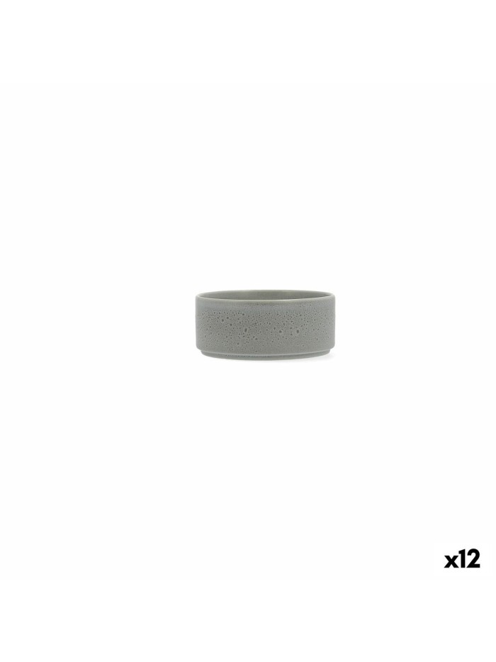 Bowl Ariane Porous Ceramic Green 12 cm (12 Units)