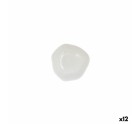 Bowl Ariane Earth Ø 14 cm Ceramic White (12 Units)