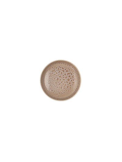 Bowl Ariane Porous Ceramic Beige 16 cm (8 Units)